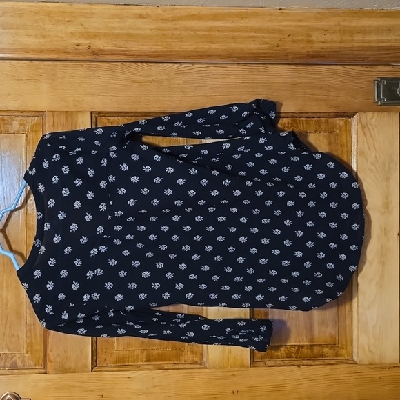 Old Navy long-sleeved Black tunic M - Picture 2 of 4